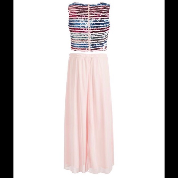 Rainbow sequin Big Girls 2-Pc. Sequin Dress - Picture 4 of 5